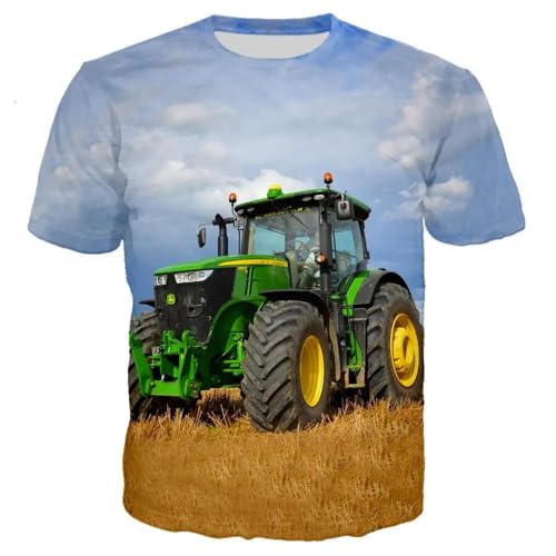 CHANYI Herren 3D Druck T-Shirt Übergroßen Mann Sommer Kleidung Auto Traktor T Hemd Männer Hip Hop Casual Streetwear Jungen T-Shirt Mann T-Shirts Tops Männlich Kleidung von CHANYI