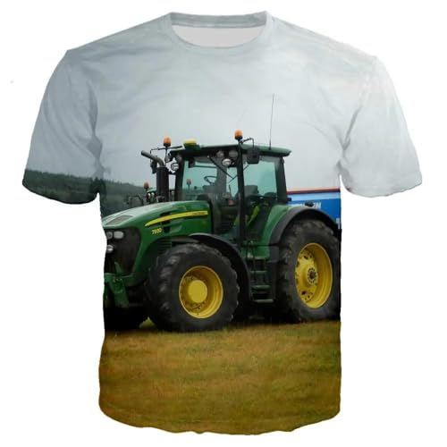 CHANYI Herren 3D Druck T-Shirt Übergroßen Mann Sommer Kleidung Auto Traktor T Hemd Männer Hip Hop Casual Streetwear Jungen T-Shirt Mann T-Shirts Tops Männlich Kleidung von CHANYI