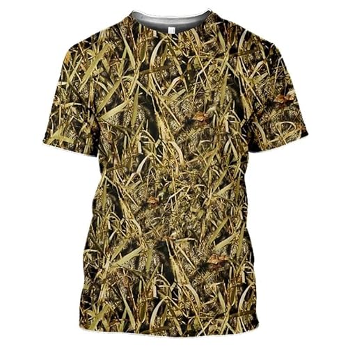 CHANYI Herren 3D Druck T-Shirt Wald Camouflage Jagd 3D Druck Sommer Männer Oansatz T-Shirt Casual Kurzarm Übergroßen T Shirts Mode Tops Männer Kleidung von CHANYI