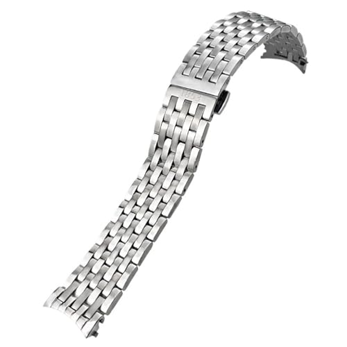 CHCWR 316L Edelstahl 20mm Uhrenband für Tissot T097 T097407 T097410A Silvr Uhrengurt Armbänder kostenlose Werkzeuge Männer Frauen Watchbänder von CHCWR