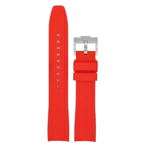 CHCWR Gebogenes Ende Gummi -Gurt 18/19/20/22/22 mm Universal Silicon Watch Band Weicher Sport wasserdichte Armbandgürtel für Männer Frauen von CHCWR