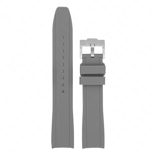 CHCWR Gebogenes Ende Gummi -Gurt 18/19/20/22/22 mm Universal Silicon Watch Band Weicher Sport wasserdichte Armbandgürtel für Männer Frauen von CHCWR