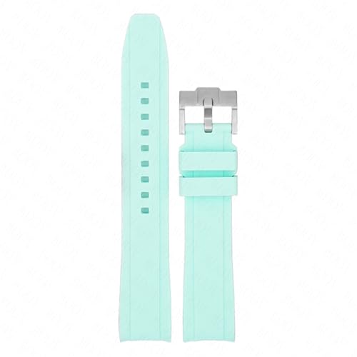 CHCWR Gebogenes Ende Gummi -Gurt 18/19/20/22/22 mm Universal Silicon Watch Band Weicher Sport wasserdichte Armbandgürtel für Männer Frauen von CHCWR