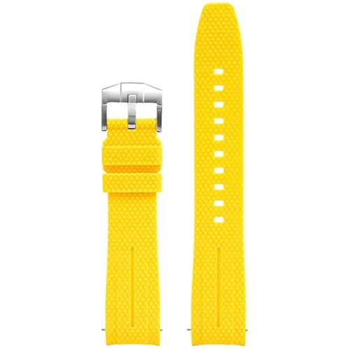 CHCWR Universelle 20mm Uhrengurt Männer Frauen Gummi Schnellveröffentlichung Watch Band Gebogene Ende Watchbänder von CHCWR