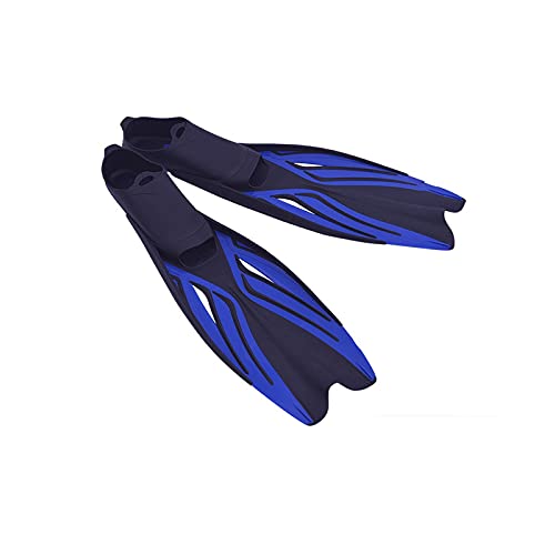 CHDWEY Flossen Beruf Flipper Wassersport Schwimmflossen Schnorchel Neopren Anti-Rutsch Schwimmschuh Tauchen Schwimmen Tauchflossen für Erwachsene(Blue,S) von CHDWEY