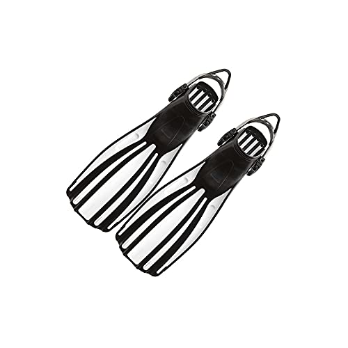 CHDWEY Flossen Edelstahl-Tauchflossen Stahl Frühling Schnürsenkel Schwimmen Kostenlose Tauchstiefel Schuhe Tauchausrüstung Unterwasserflipper Schnürsenkel(White,R) von CHDWEY