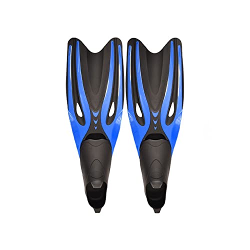CHDWEY Flossen Professional Adult Flexible Comfort TPR Non-Slip Swimming Diving Fins Rubber Snorkeling Swim Flippers Water Sports Beach Shoes(Blue,L) von CHDWEY