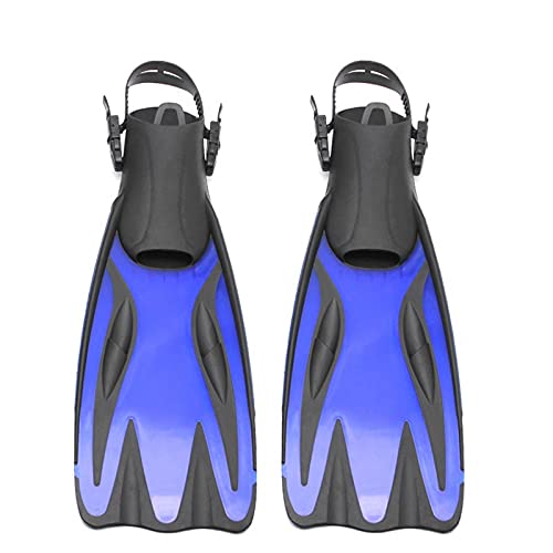 CHDWEY Flossen Tauchflossen Erwachsene Männer Frauen Schwimmen Flipper Für Jagd Lange Tauchen Friseving Foot Tauchausrüstung Schnorchelflossen(Blue,XL) von CHDWEY