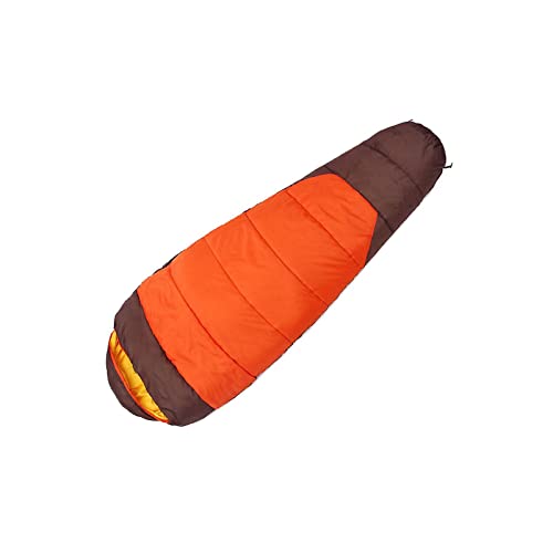CHDWEY Schlafsack Winter schwere Polsterung Hohl Baumwolle Camping Schlafsäcke im Freien Bergsteigen Reise Besondere Taschen Sport(Orange) von CHDWEY
