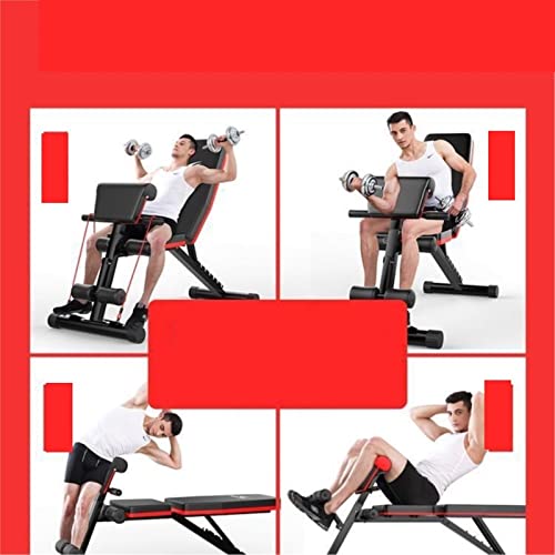 CHDWEY Trainingsgeräte Sit-Up-Fitnessgeräte Hilfs-Fitnessstuhl Bankdrücken Hocker Hantelhocker Sit-Up-Bänke von CHDWEY
