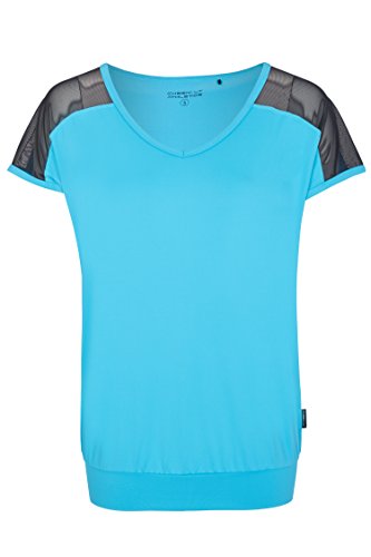 CHEEKI. LY ATHLETICS Damen Tampa Loose-fit Shirt, Aqua, XL von CHEEKI. LY ATHLETICS