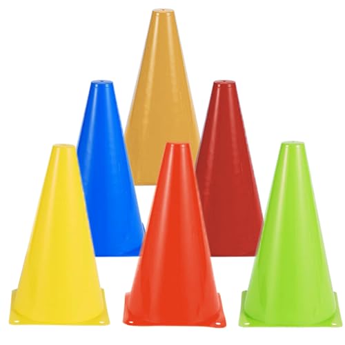 12 Stück Markierungskegel Fussball, 17,5cm Fußball Training Kegel | 6 Farbe | Hütchen Kinder Pylonen, Verkehrshütchen, Markierungshütchen für Sport, Fußball, Kinder, Reitsport & Hund Training 12 Stück Markierungskegel Fussball, 17,5cm Fußball Training Kegel | 6 Farbe | Hütchen Kinder Pylonen, Verkehrshütchen, Markierungshütchen für Sport, Fußball, Kinder, Reitsport & Hund Training von CHENGCKJ