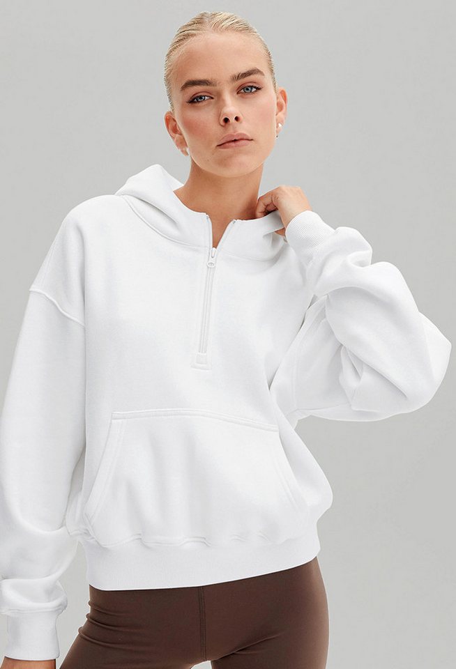 CHENIN Langarmhemd Damen Fashion Half Zip Hoodie Sweatshirt Lässiges langärmeliges Top von CHENIN