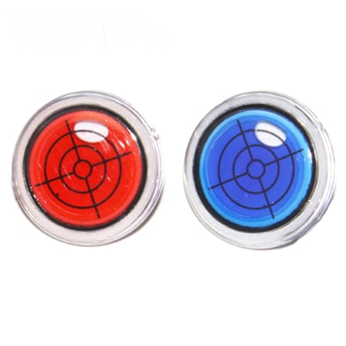 CHENRI 2 Stück Golf Trainer-Golf Ball Marker Round Cap Clip Mark with Level Function, Golftrainer Golfmarker mit Magnetischem Golf Hut Clip, Golfballmarker Wasserwaage Golf Ballmarker für Golfer (A) CHENRI 2 Stück Golf Trainer-Golf Ball Marker Round Cap Clip Mark with Level Function, Golftrainer Golfmarker mit Magnetischem Golf Hut Clip, Golfballmarker Wasserwaage Golf Ballmarker für Golfer (A) von CHENRI