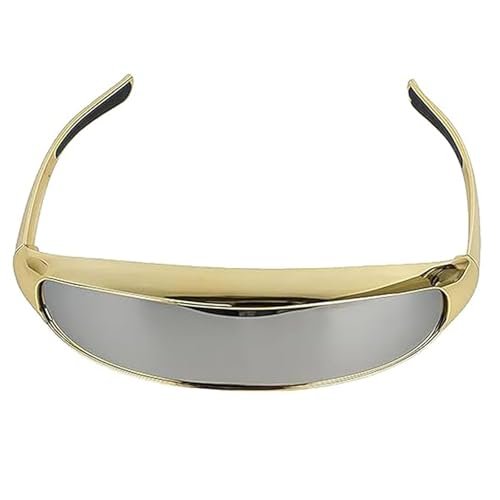 CHENRI Protective One-Piece Mirror Welding Goggles, Einteilige Spiegel-Schweißer-Schutzbrille, Schweißer Schutzbrille, Anti-Kratzer Schweißerbrille, Arbeitsschutzbrille für Schweißen (Gold) von CHENRI