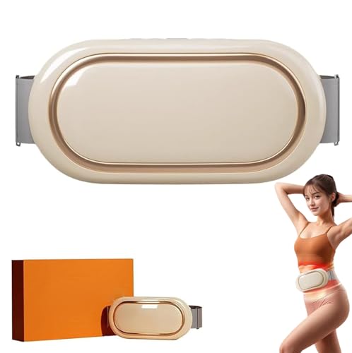 Rechargeable Lazy Abdominal Slimming Machine, Wärmegürtel, Elektrischer EMS-Bauchmuskeltrainer-Gürtel mit 6 Massagemodi, 9 Intensitätsstufen, 3 Heizstufen, Tragbares Heizgürtel für Frauen (Beige) Rechargeable Lazy Abdominal Slimming Machine, Wärmegürtel, Elektrischer EMS-Bauchmuskeltrainer-Gürtel mit 6 Massagemodi, 9 Intensitätsstufen, 3 Heizstufen, Tragbares Heizgürtel für Frauen (Beige) von CHENRI