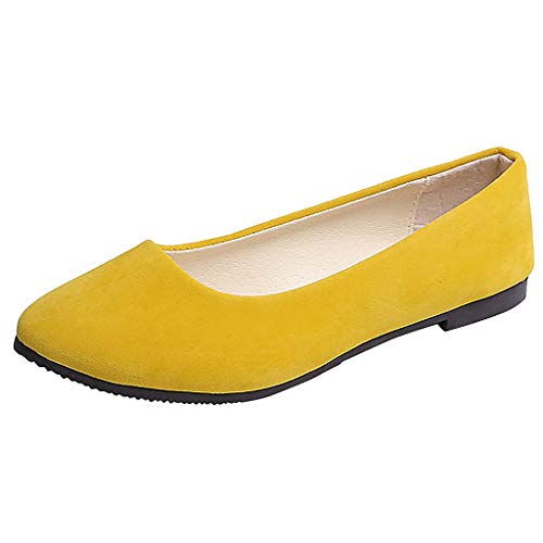 CHENSIYU Ballerinas Damen Elegant, Sportlich Walkingschuhe Geschlossene Klassische Ballerinas Bequeme Flache Schuhe Frauen Freizeit Schuhe von CHENSIYU