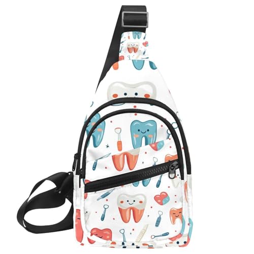 Niedlicher Rucksack mit Zahnriemen, Mehrfarbig 04, 11.8x7x1.5in/30x18x4cm von CHENZZZZ