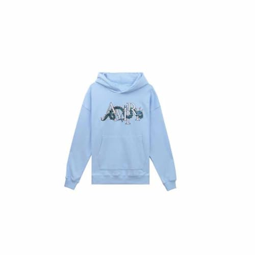 CHEXGM Trendy Sweatshirt Rissiger Buchstabe Spritzer Tinte Fluss Farbe Graffiti Stickerei Hoodie Männer Und Frauen Paar Lose Hundert Outdoor Hoodie-Color-9||S von CHEXGM