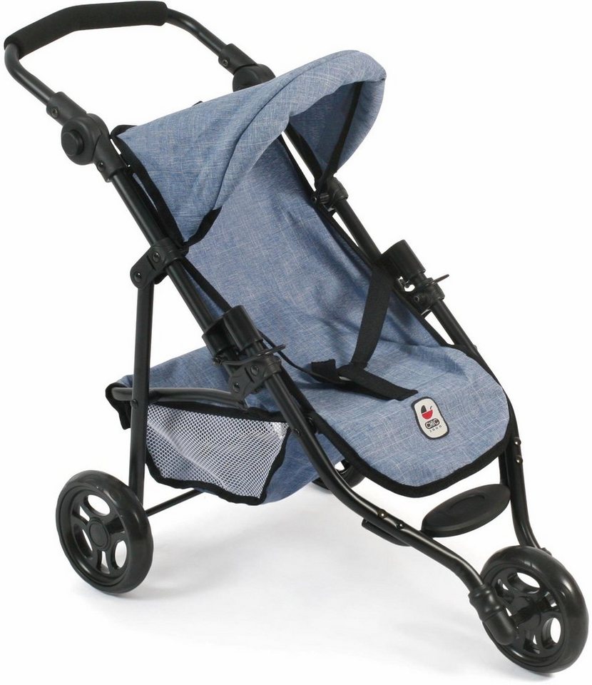 CHIC2000 Puppenbuggy Jogging-Buggy Lola, Blau, mit klappbarem Verdeck von CHIC2000