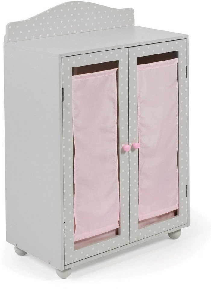 CHIC2000 Puppenkleiderschrank Puntos, grey von CHIC2000