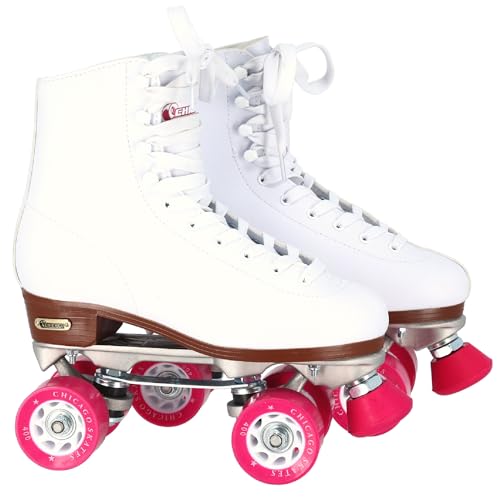 CHICAGO Skates Damen Classic Roller Skates, weiß, UK 7 / EU 40 von CHICAGO