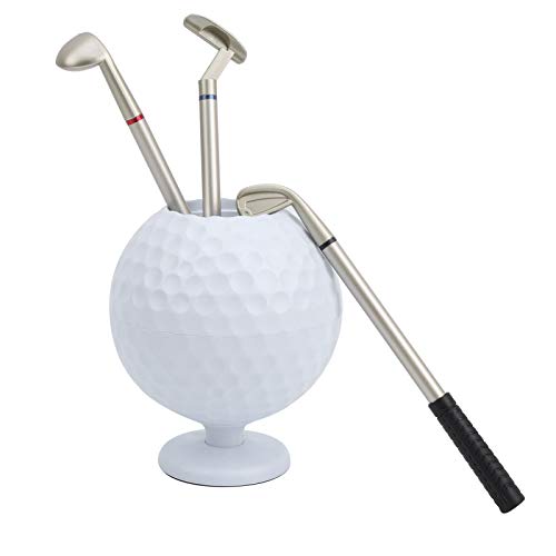 CHICIRIS Golfball Modell Stifthalter, 3 Stück Kugelschreiber, Desktop Mini Golfball Stifthalter, Souvenir, Golfer CHICIRIS Golfball Modell Stifthalter, 3 Stück Kugelschreiber, Desktop Mini Golfball Stifthalter, Souvenir, Golfer von CHICIRIS