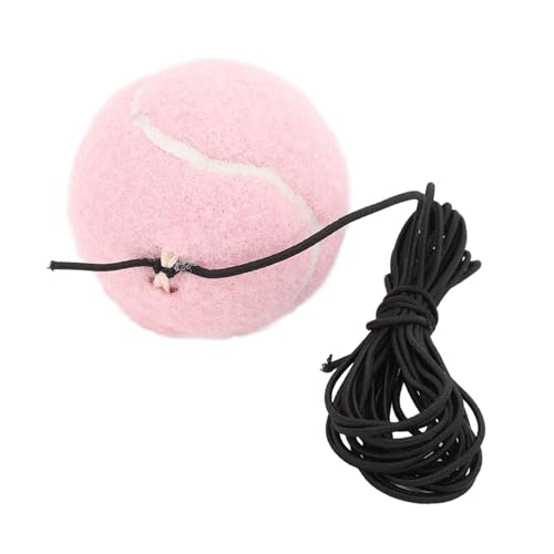 CHICIRIS Tennis-Trainingsball, Praktischer Einzelartikel Zum Üben, Verbesserung der Effizienz, Professionelles Training für Anfänger, Gummi und Dickes Filzmaterial (PINK) von CHICIRIS