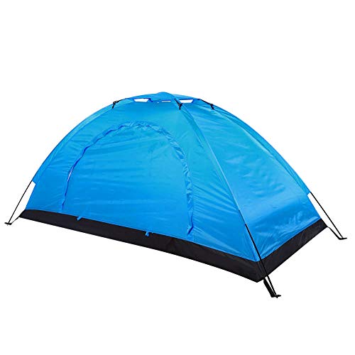 Wasserdichtes und Leichtes Outdoor-Zelt – Mehrfacher Sonnenschutz und Belüftung, Runde Tür und Oberlicht-Design, Ideal für Camping, Klettern, Angeln (BLUE) von CHICIRIS