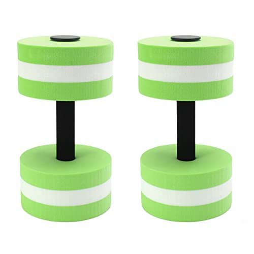 Wasserhanteln, Set mit 2 Leichten Wasserhanteln, EVA-Schaum, Wassergymnastik, Gewichte, Übungspool, Widerstand, Schwimmtrainingsgerät für Aqua-Fitness, Gewichtsverlust, Yoga, 10,6 X 5,9 Zoll(Grün) Wasserhanteln, Set mit 2 Leichten Wasserhanteln, EVA-Schaum, Wassergymnastik, Gewichte, Übungspool, Widerstand, Schwimmtrainingsgerät für Aqua-Fitness, Gewichtsverlust, Yoga, 10,6 X 5,9 Zoll(Grün) von CHICIRIS