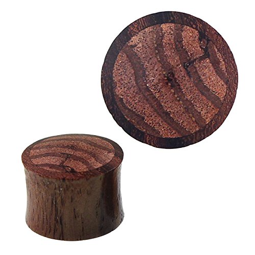 CHICNET Holz Plug Sonoholz Zebraholz Inlay gestreift Tunnel Tribal Expander Ohrplug 05 mm CHICNET Holz Plug Sonoholz Zebraholz Inlay gestreift Tunnel Tribal Expander Ohrplug 05 mm von CHICNET