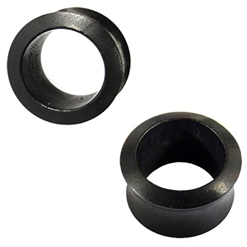 Chic-Net Tribal Flesh Tunnel Holz schwarz Holztunnel handgeschnitzt Eisenholz Plug Ohrstecker Expander Maserung 18 mm Chic-Net Tribal Flesh Tunnel Holz schwarz Holztunnel handgeschnitzt Eisenholz Plug Ohrstecker Expander Maserung 18 mm von CHICNET