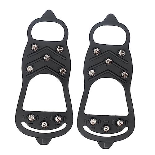 CHILDWEET 1 Paar rutschfeste Steigeisenüberschuhe Schneeschuhüberzüge Für Den Winter Schuh-Schnee-Stollen Schneeschuhabdeckung Klemmbausteine Männer Und Frauen Draussen Handhaben TPE Metall CHILDWEET 1 Paar rutschfeste Steigeisenüberschuhe Schneeschuhüberzüge Für Den Winter Schuh-Schnee-Stollen Schneeschuhabdeckung Klemmbausteine Männer Und Frauen Draussen Handhaben TPE Metall von CHILDWEET