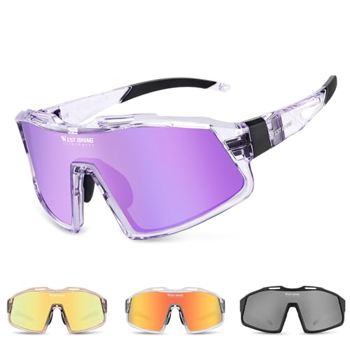 CHIMONA Sport Sonnenbrille Herren Damen, UV400 Polarisiert Fahrradbrille, TR90 Sportbrille Herren Damen, Fahrrad Brille CHIMONA Sport Sonnenbrille Herren Damen, UV400 Polarisiert Fahrradbrille, TR90 Sportbrille Herren Damen, Fahrrad Brille von CHIMONA