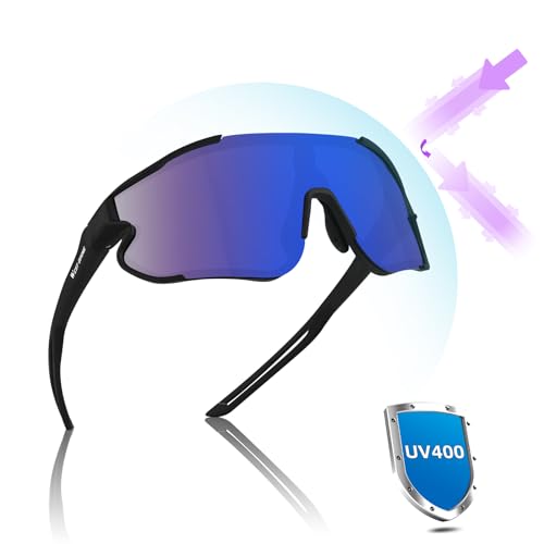 CHIMONA Fahrradbrille | Polarisierte Sportbrille-Sonnenbrille Herren/Damen，UV-400-Schutz-Fahrradbrille, Sport-Sonnenbrille zum Fahren, Angeln, Wandern, Radfahren von CHIMONA