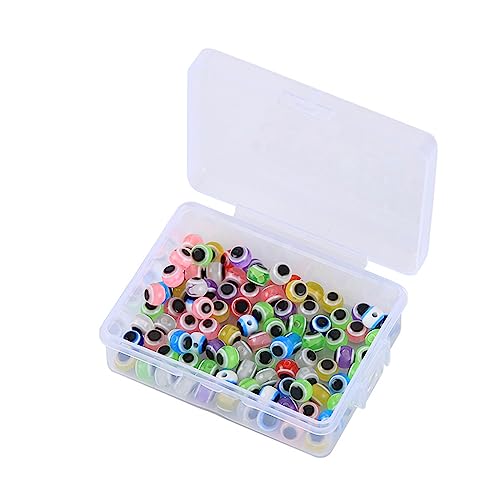 CHIZISX 100Pcs Kunststoff Gemischt Farbe Angelschnur Perlen Fisch Auge Form Perlen Angelgerät Lockt Werkzeug Für Pool See Fluss Angeln von CHIZISX