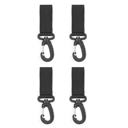 CHIZISX 4 taktisch hängende Schnallen, Haken, Karabiner, Schlüsselanhänger, Schnallen, Clip, Nylon-Gurtband, Gürtel-Karabiner, einfach zu bedienen von CHIZISX