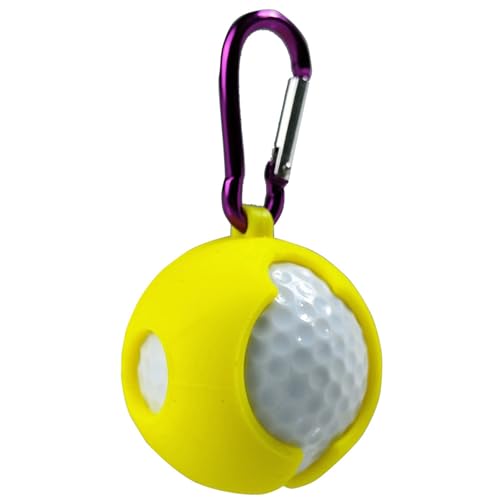 CHIZISX Silikon-Golfbälle-Halterung, Schutzhülle, mit Schnalle, für Golf, Tasche, Gürtel, Sport von CHIZISX