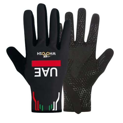 CHNNO1 Fahrradhandschuhe für Herbst und Winter, Vollfinger, für Herren und Damen, Wärme, für Laufen, Fitness, Fitnessstudio, Reiten, Fahrradhandschuhe (Rot, XL) von CHNNO1