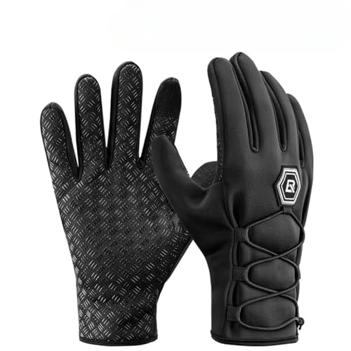 CHNNO1 Touchscreen-Handschuhe, Winter, thermisch, winddicht, warm, Vollfinger-Fahrradhandschuhe, rutschfest, für Herren und Damen (2, XL) von CHNNO1