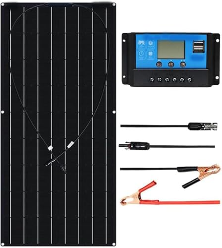 CHRISK 120-W-Solarpanel-Kit, Flexibles Solarmodul mit 40-A-Controller, geeignet für Outdoor-Reisen, Bergsteigen, Camping und Picknicken von CHRISK