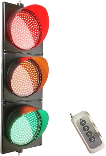 CHRISK 220v,Industrielle LED-Ampel, 300 mm (12 Zoll) LED-Ampeln, Rot Gelb Grün Ampelleuchte, PC-Gehäuse wasserdicht IP65 von CHRISK