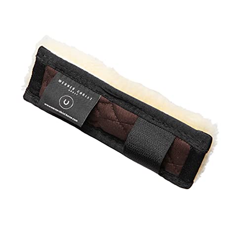 Werner Christ ® Kinnkettenschoner aus Lammfell – Kinnkettenunterlage aus echtem Fell für Pferde Trensenzaum, Halfter, Kopfstück & Zaumzeug, Schutz für Riemen und Kette in braun-Natur Werner Christ ® Kinnkettenschoner aus Lammfell – Kinnkettenunterlage aus echtem Fell für Pferde Trensenzaum, Halfter, Kopfstück & Zaumzeug, Schutz für Riemen und Kette in braun-Natur von CHRIST