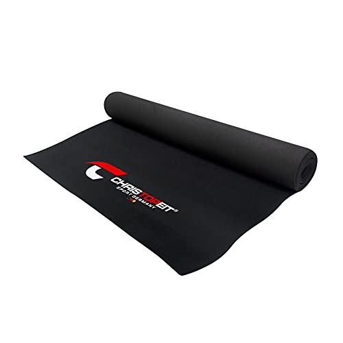 Christopeit Sport Bodenschutzmatte Größe M - Multifunktionsmatte für Heimtrainer, Kleinfitnessgeräte - 120 x 60 x 0,3 cm von CHRISTOPEIT SPORT GERMANY