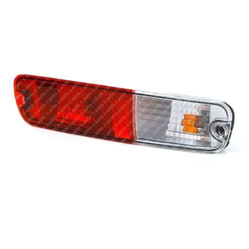 CHROX Für Mitsubishi Pajero Montero V73 V75 V77 2003 2004 2005 2006 2007, Heckstoßstange Licht Rücklicht Reflektor Signalleuchte mit Glühbirne von CHROX