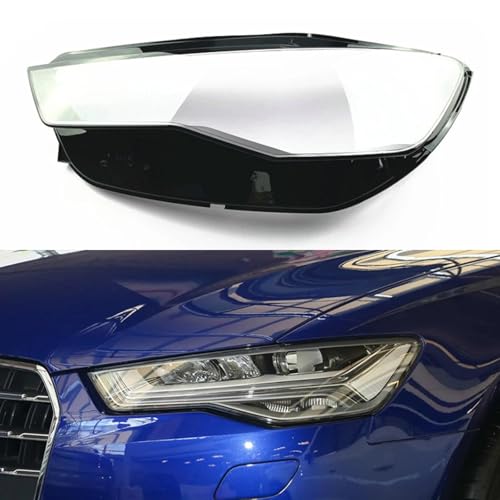 Für Audi A6L C7 2016 2017 2018, Auto-Lichtkappen Auto-Scheinwerferabdeckung Lampenabdeckung Lampenschirm Lampe Glaslinsengehäuse (Links) von CHROX