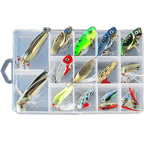 CHSEEO 21 Stück Wobbler Kunstköder Set Angel-Köder Forellenköder Angelhaken Perfekt zum Hecht Zander Angeln Barsch Forelle Dorsch Swimbait Jerkbait Angelzubehör Angelset CHSEEO 21 Stück Wobbler Kunstköder Set Angel-Köder Forellenköder Angelhaken Perfekt zum Hecht Zander Angeln Barsch Forelle Dorsch Swimbait Jerkbait Angelzubehör Angelset von CHSEEO