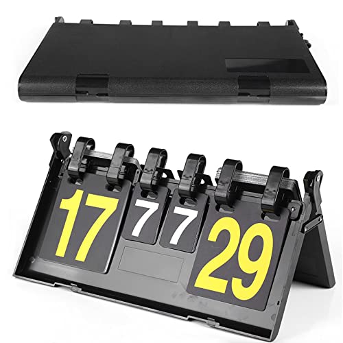 CHSEEO Anzeigetafel Sport, 00-31 Zählgerät Tischtennis mit beidseitiger Anzeigetafel, Als Box zusammenlegbar, Fußballtrainer Geschenk, Schwarz CHSEEO Anzeigetafel Sport, 00-31 Zählgerät Tischtennis mit beidseitiger Anzeigetafel, Als Box zusammenlegbar, Fußballtrainer Geschenk, Schwarz von CHSEEO