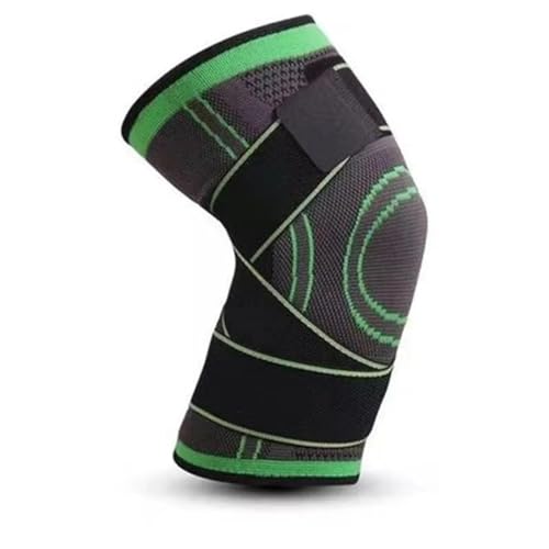 CHUBARIY 1 Pcs Knie Pads Hosenträger Sport Unterstützung Kneepad Männer Frauen Fitness Kompression Hülse Knee Braces(Green,XXL) von CHUBARIY