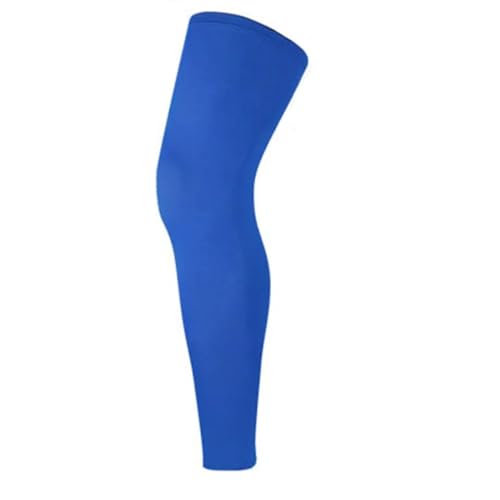CHUBARIY 1 STÜCKE Sport Knieschützer Brace Strap Atmungsaktiv Anti-UV Outdoor Radfahren Beinmanschette Basketball Beinmanschette Kniestütze Pads Knee Braces(Color:Blue,Size:XL) von CHUBARIY